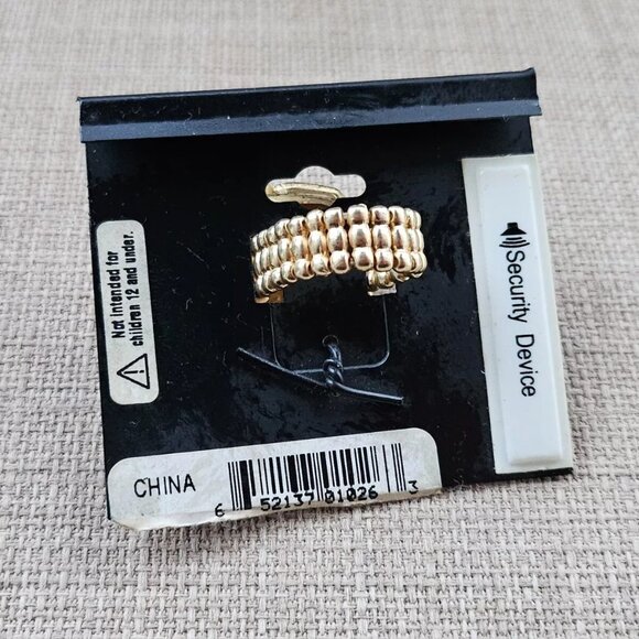 Mixit Women Fashion Ring Multi Color Crystals Gold Tine Stretchable Ring NWT - Picture 10 of 10